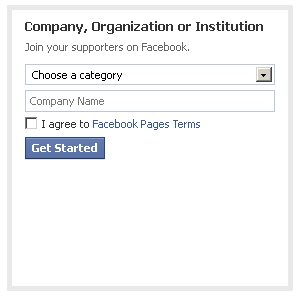 create a Facebook page
