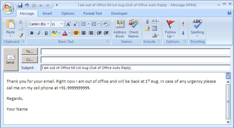 210720131 Out of Office Auto Reply