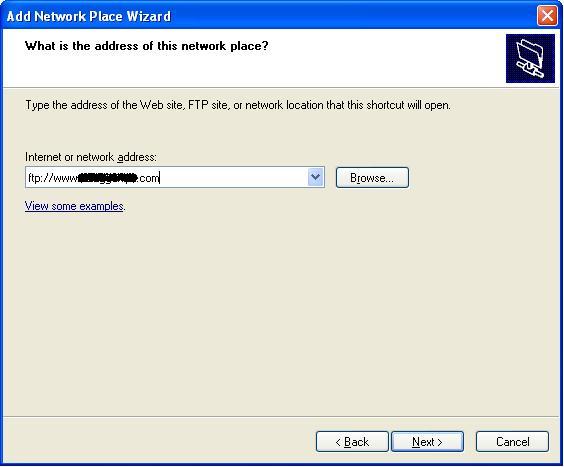 270720133 Windows XP Network Place as FTP Client