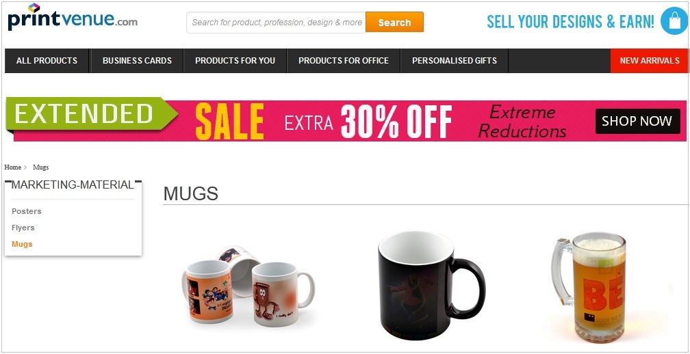 Mug Printing Website