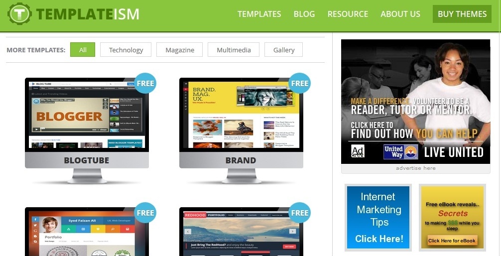 Templateism Professional Blogger Templates