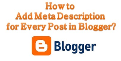 Add meta description for every post