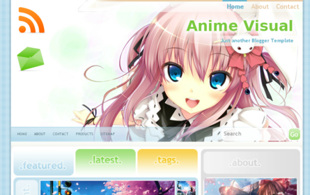 Anime Visual Blogger Template