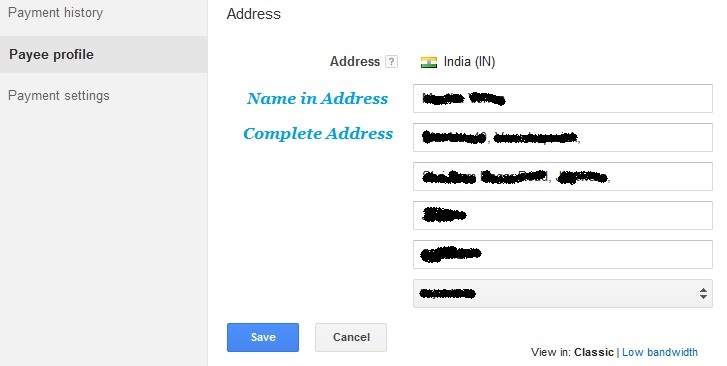 How to Change Payee Address