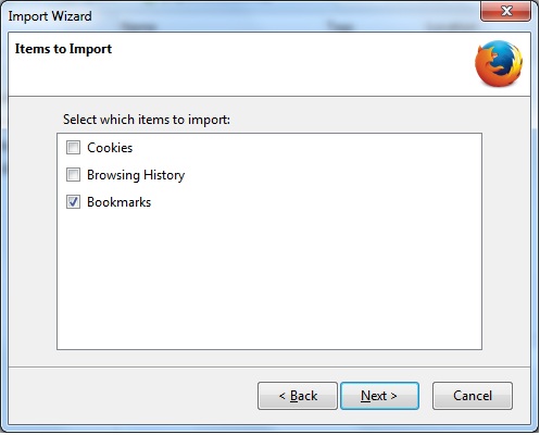 Mozilla Import from Internet Explorer