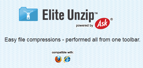 Elite Unzip Toolbar for IE & Firefox