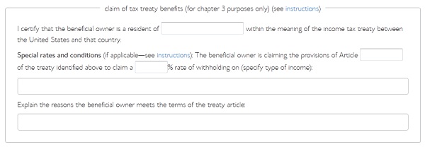 How to fill out BlueHost Affiliate Tax form for Non-US Residents